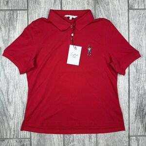 Eastside Golf Women's Polo Shirt Size S Red Performance NWT EGWS2002